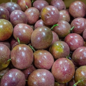 purple passion fruits